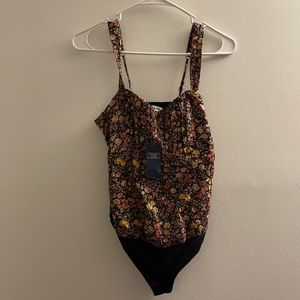 NWT A&F Fall floral bodysuit